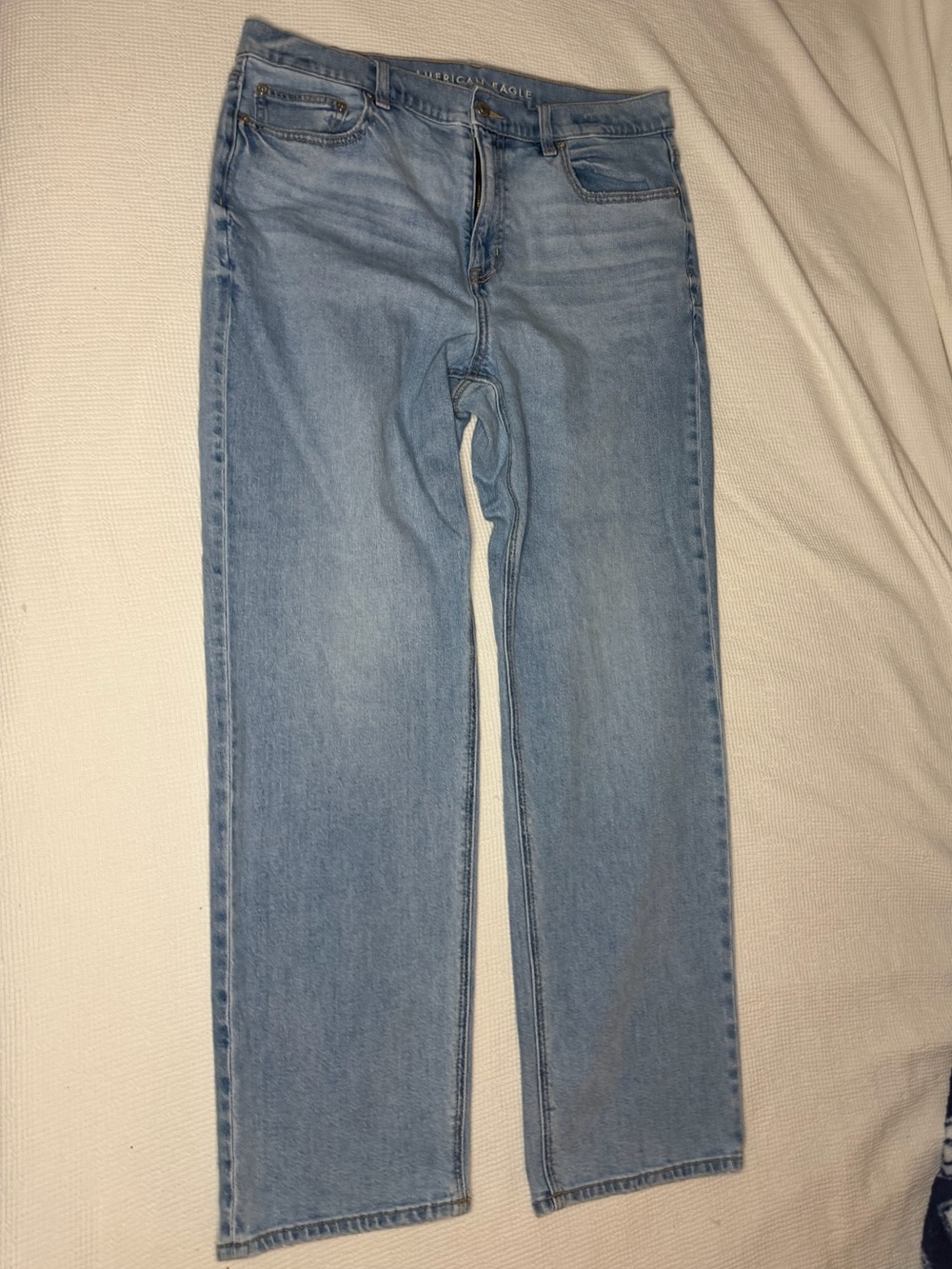 American Eagle Outfitters Light Blue Straight Leg Jeans